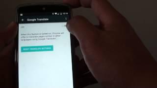 Google Nexus 5: How to Enable / Disable Google Translate  For Website in Different Languages