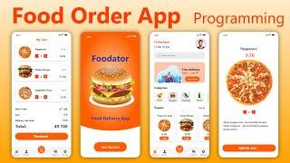  Food App Android Design - how to make food ordering app? android studio tutorial 