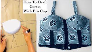 EASIEST WAY TO MAKE A CORSET TOP | drafting  tutorial for Beginners|