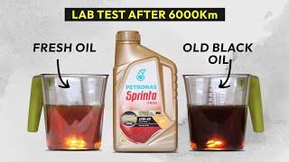 6000KM LAB TEST PETRONAS SPRINTA F900 ENGINE OIL ON TVS APACHE RTR MOTUL, SHELL SUMMER ENGINE OIL