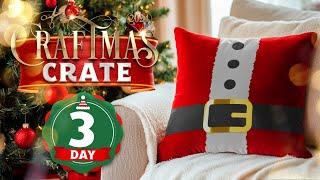 Cricut Christmas Pillow | HTV Tutorial | Craftmas Crate Day 3