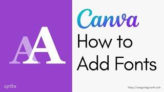 How to upload fonts in Canva