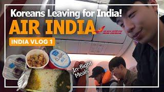 [INDIA VLOG] We're finally going to India! In-flight meals from Air India
