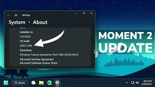 Windows 11 Moment 2 Update is Officially Released - New Features + How to Install (Build 22621.1344)