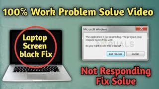 How To Fix Not Responding & Laptop Black Screen Fix Problem Windows 10 In Hindi Teach Hindi OMG