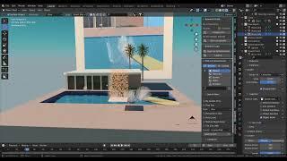 Bigger splash blender timelapse