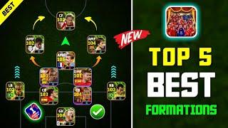 Top 5 Best Formations In eFootball 2024 Mobile || Best Custom Formation In eFootball 2024