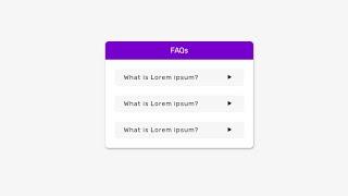 FAQ Section Design | Only HTML & CSS