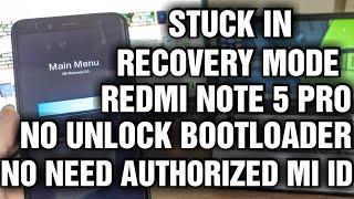 Cara Mengatasi "This MIUI Version can't be installed on this device" Stuck Recovery Redmi Note 5/Pro