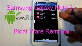 Galaxy Note 3 dealing with bloat ware