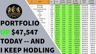 Dividend Portfolio Up $47,547 Today – and I keep HODLing!