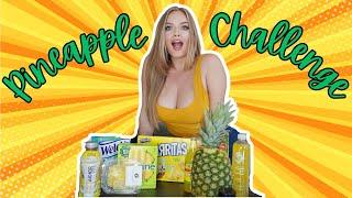 I BOUGHT EVERY PINEAPPLE FLAVORED FOOD IN THE STORE  PINEAPPLE CHALLENGE SPONSORED BY POPSTAR LABS