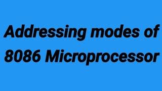 Addressing modes of 8086 microprocessor/in Telugu/MP/ECE/diploma/B.tech/hasmaika's talk