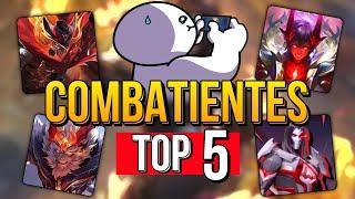 TOP 5 COMBATIENTES!!  | GUIA, Como jugar de COMBATIENTE, Build || MOBILE LEGENDS