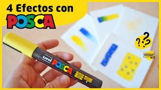 4 Efectos para hacer con rotuladores POSCA | totenart.com