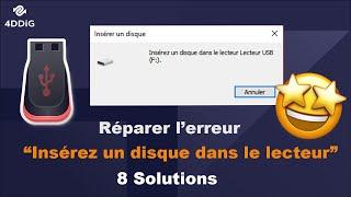 Réparer l'erreur: Insérez un disque dans le lecteur [8 Solutions]