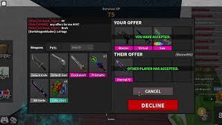 Roblox MM2: Trading Chroma Saw, Virtual, and Blaster for Eternal IV