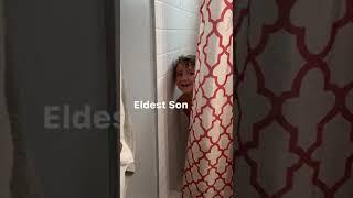 When you ask dad to give the boys a quick shower