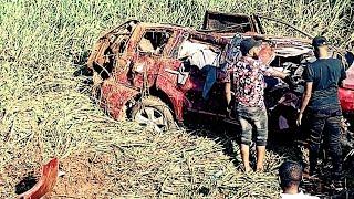 Car flew off the railing Kiambu road #roadtrip #road #trending #today