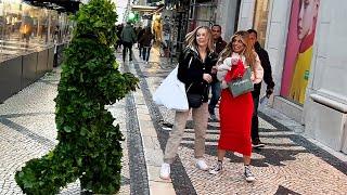 I scared the life out of them. Bushman Prank Portugal
