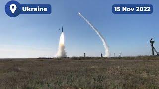 Ukrainian S-300 air defense missile system in action 