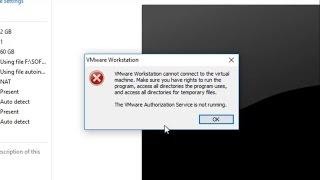 SOLUTION: The VMware Authorization Service is not running