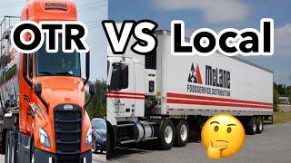 OTR VS LOCAL TRUCKING | Pros & Cons #Trucking #TruckingJobs #Otr #Local #FoodService ‍️