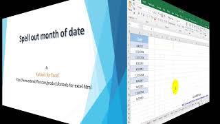 How to spell out month of date in Excel?