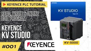 How to Read, Write and Online Edit Program | Keyence KV STUDIO (KV-5000)