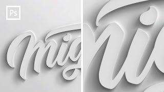 Photoshop Tutorials - How to make 3D text