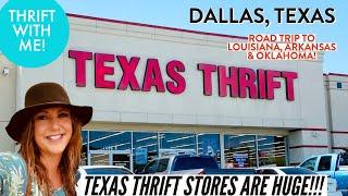 CAN WE VISIT 4 STATES IN 1 DAY? | Dallas Texas Thrift Vlog | Thrift With Me | Travel VLOG