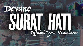 Devano - Surat Hati ( Lyric Visualizer )