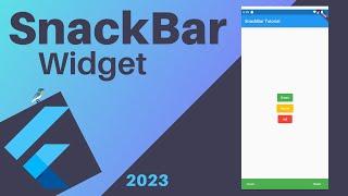 Flutter SnackBar Widget | Flutter Design Tutorial #2