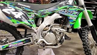 Changing the oil ! -| 2017 Kawasaki KX250f | Step by Step Instructional