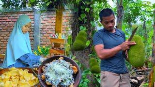 Harvesting jackfruit in the village is made into snack, simple but really delicious | Viral Snacks