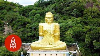 Explore Sri Lanka’s Cave of Golden Buddhas