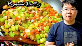 How Chinese Chef Cooks Vegetable Stir Fry