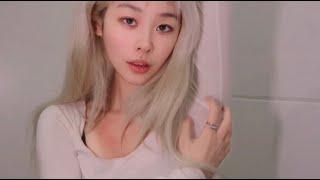 ASMR fabric scratching,skin tapping,belly oil,trousers scraping