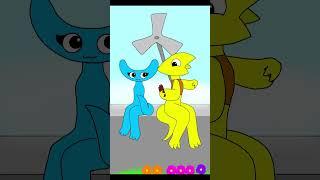 I love to help cyan & yellow help each other #animation #flipaclip