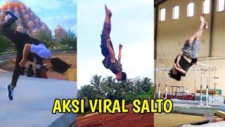 Aksi-Aksi salto anak parkour Indonesia || tik tok Indonesia