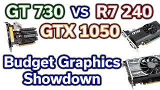 $50 vs $100 GPU - GT 730 vs R7 240 vs GTX 1050 - 4 Games Tested