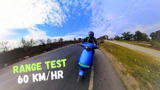 60 km/hr  की Speed में OLA S1 PRO GEN 2 का Real  Range Test