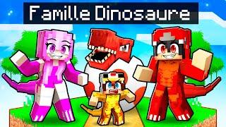 Adopté par une FAMILLE de DINOSAURE sur Minecraft !