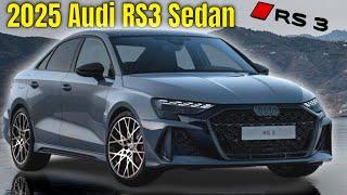 New 2025 Audi RS3 8Y Sedan Facelift Revealed