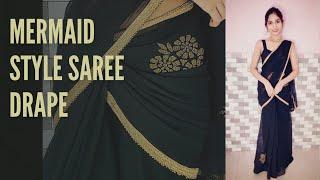 Mermaid style saree drape ( deepika padukone's badtmeez dil look )