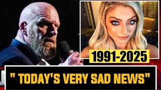 TEARS FLOW AS TRIPLE H REVEALS THAT ALEXA BLISS'S CONDITION IS CRITICAL.