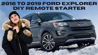 2016 to 2019 FORD Explorer DIY Remote Starter Installation P2S Ignitions. #fordexplorer