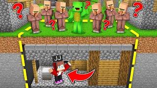 JJ Made A Secret House Under the Village to Troll Mikey in Minecraft (Maizen)