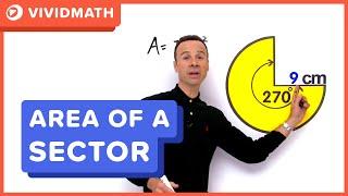 Area of a Sector - VividMath.com