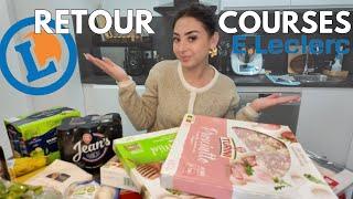 RETOUR DE COURSES LECLERC + BUDGET & IDÉES DE REPAS